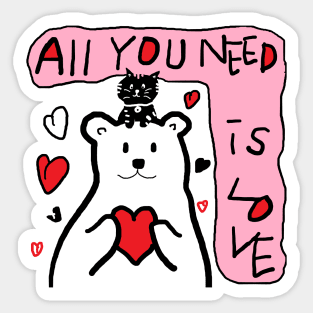 all you need is love Sticker